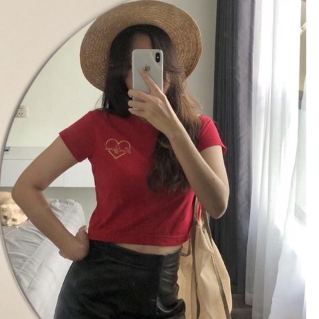 Áo croptop thêu logo Ein