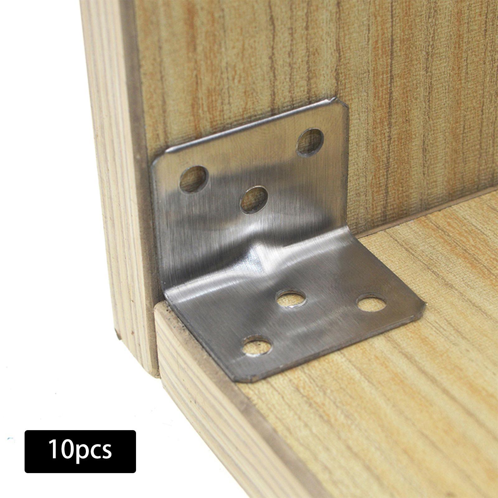 10x Corner  Furniture Hardware Connection 90 Degree Brackets for Table