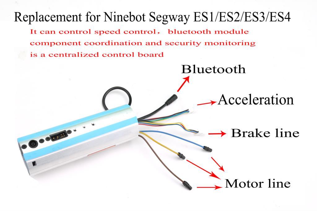 Bộ điều khiển bảng điều khiển bảng điều khiển xe tay ga điện cho NineBot Segway ES1/ES2/ES3/ES4 SCOOTER ACTIVATE BT DASHBOARD BAN điều khiển Color: Mainboard