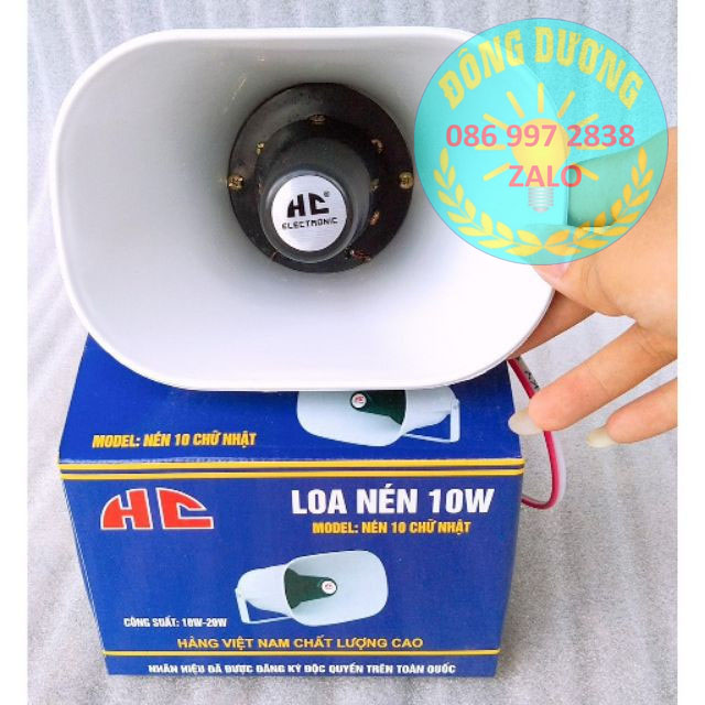 LOA NÉN 10W MÀU ĐỎ VÀ TRẮNG - LOA PHÓNG THANH 10W