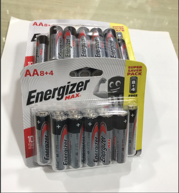 Hộp 120 Viên Pin Max 8 + 4 Viên Energizer E92 BP8+4 AA / AAA Hàng Chính Hãng