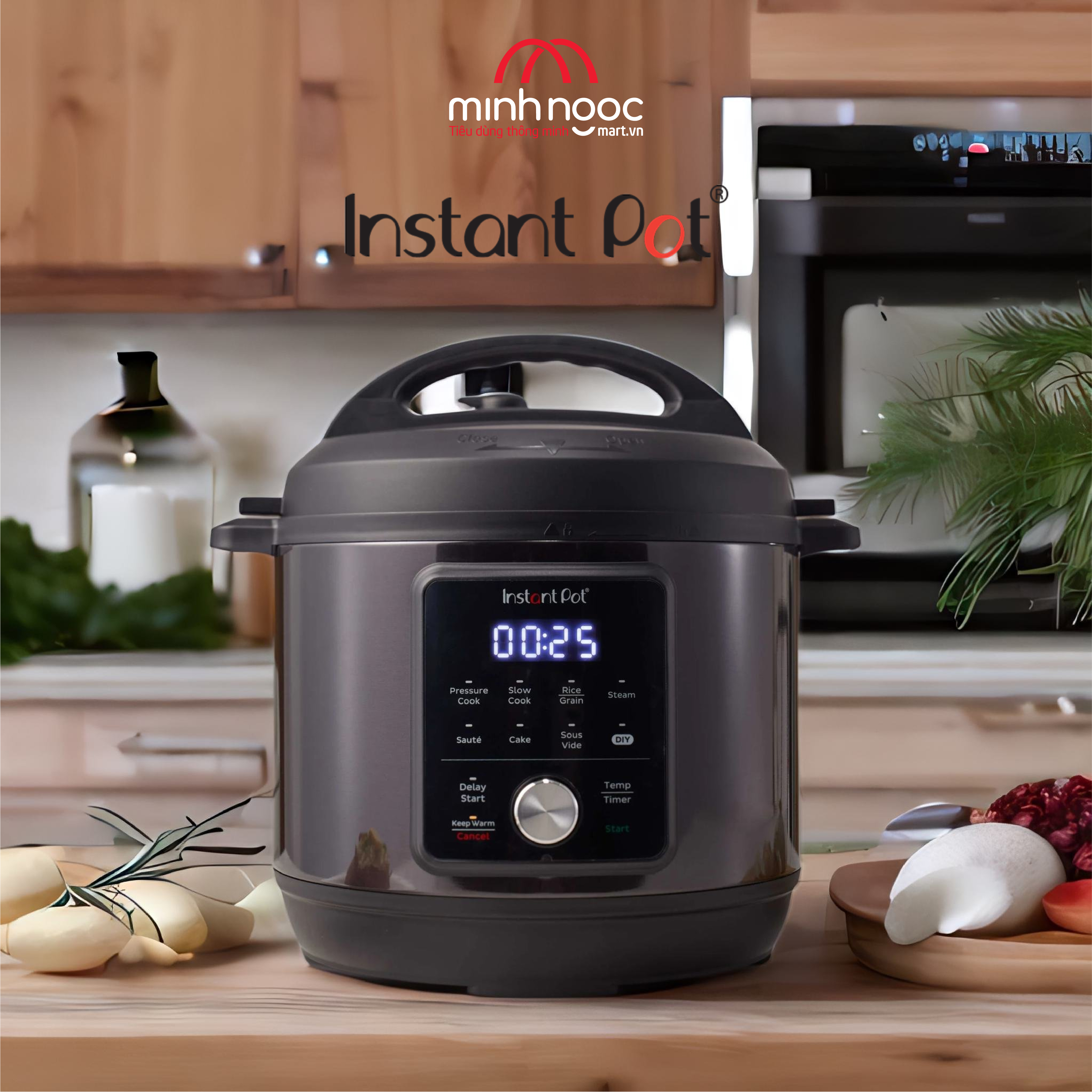 Nồi Áp Suất Điện Đa Năng Instant Pot Essential 60, Dung tích 5.7 Lít, 9 tính năng trong 1