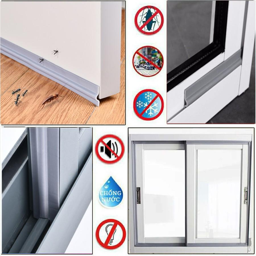 Ron chặn khe cửa đa năng chống côn trùng, chống gió lùa, bụi bẩn