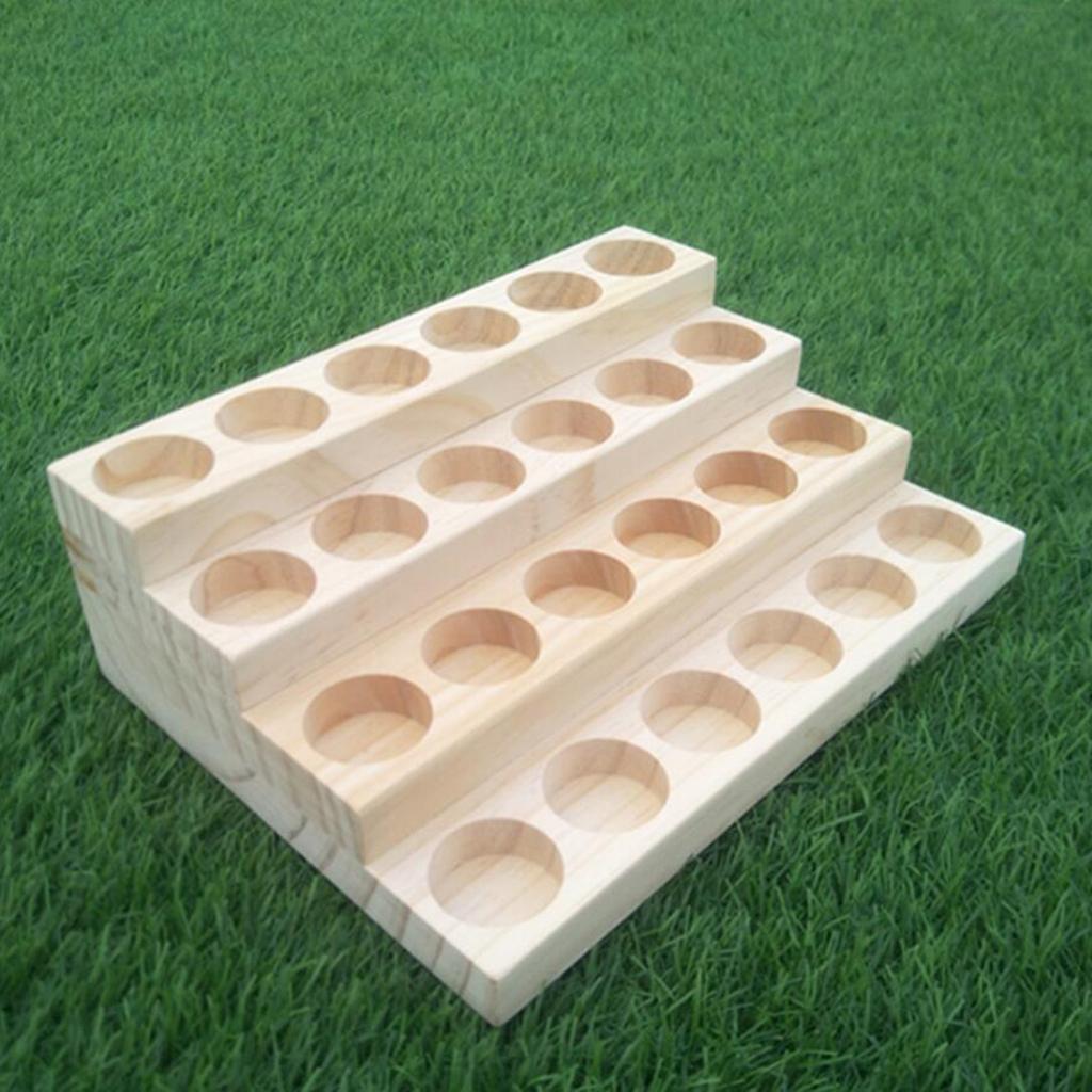 Essential Oil Storage Rack Display Stand Wood Rack Holder 06