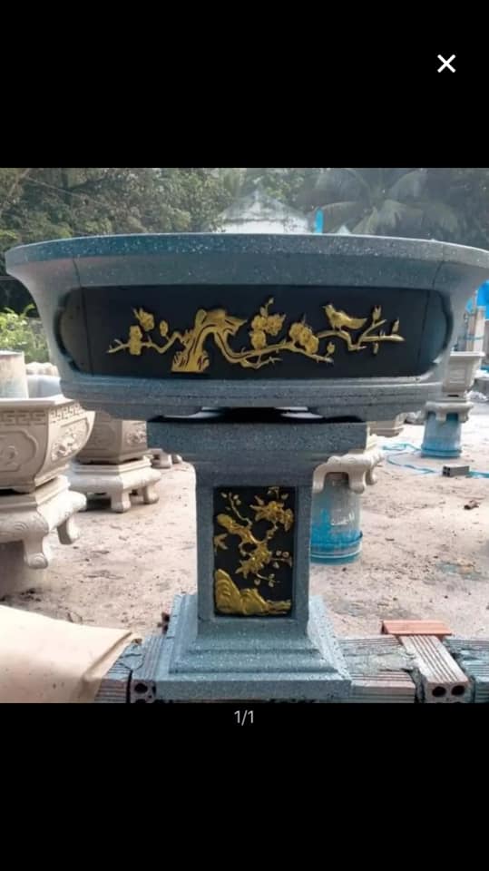 Khuôn đúc chậu ovan 80*50*25 có lòng trong đễ dàng sử dụng