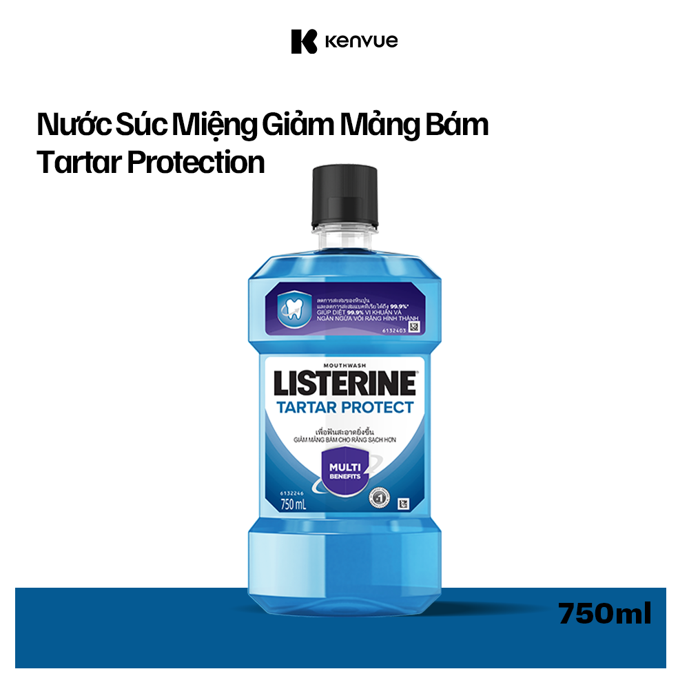 Nước Súc Miệng Ngăn Ngừa Vôi Răng Listerine Tartar Protection (750ml) - 8850007811695