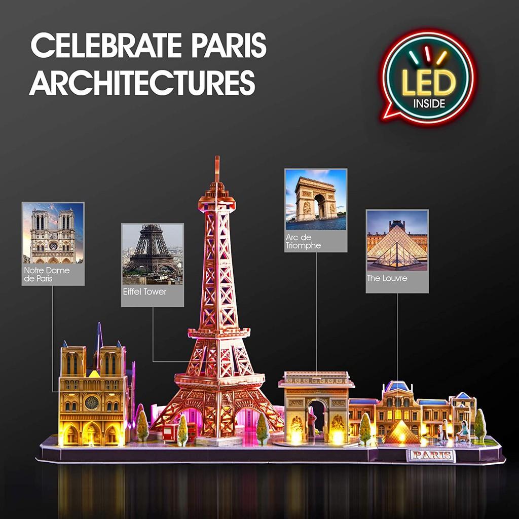 Mô Hình Giấy 3D - Led Cityline Paris L525h