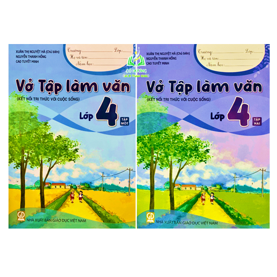 Sách - Combo Vở Tập làm văn lớp 4 tập 1+2