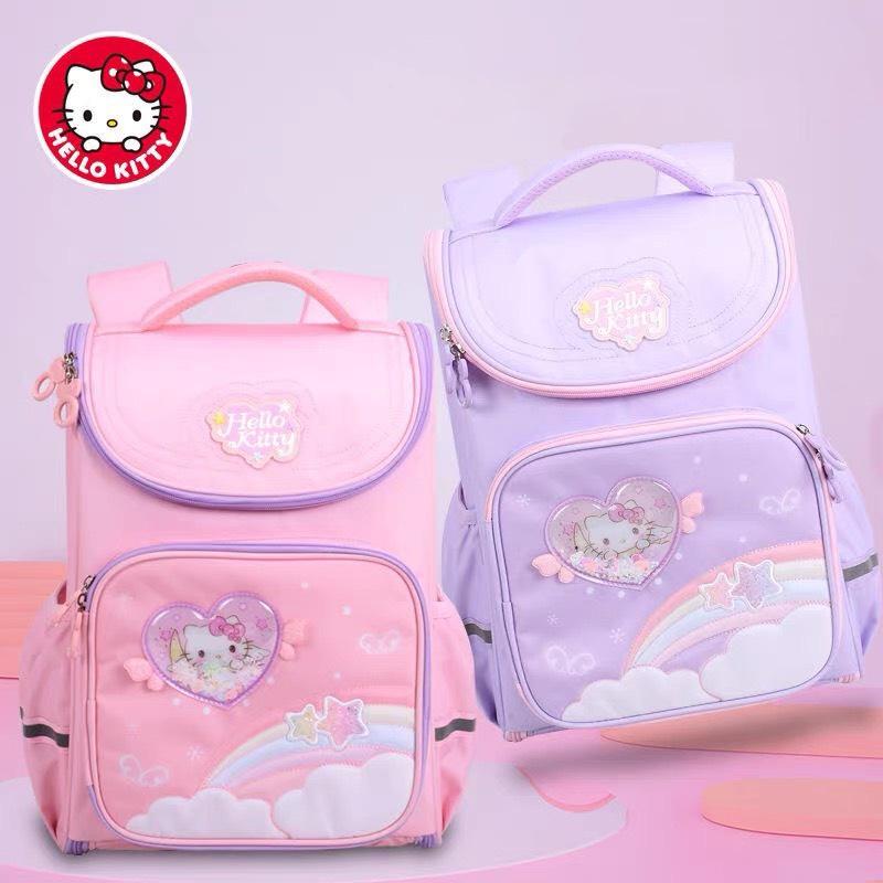 Balo chống gù cho bé đi học tiểu học cặp sách học sinh in hình hello kitty dễ thương đáng yêu vải oxford cao cấp 2022-13