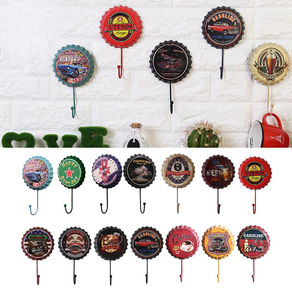 Vintage Style Heavy Duty Wall Hooks Metal Coat Towel Hat Key Hooks Hanger A