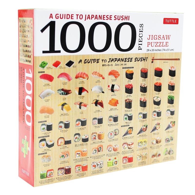 A Guide To Japanese Sushi - 1000 Piece Jigsaw Puzzle: Finished Size 29 in x 20 inch (73.7 x 50.8 cm)