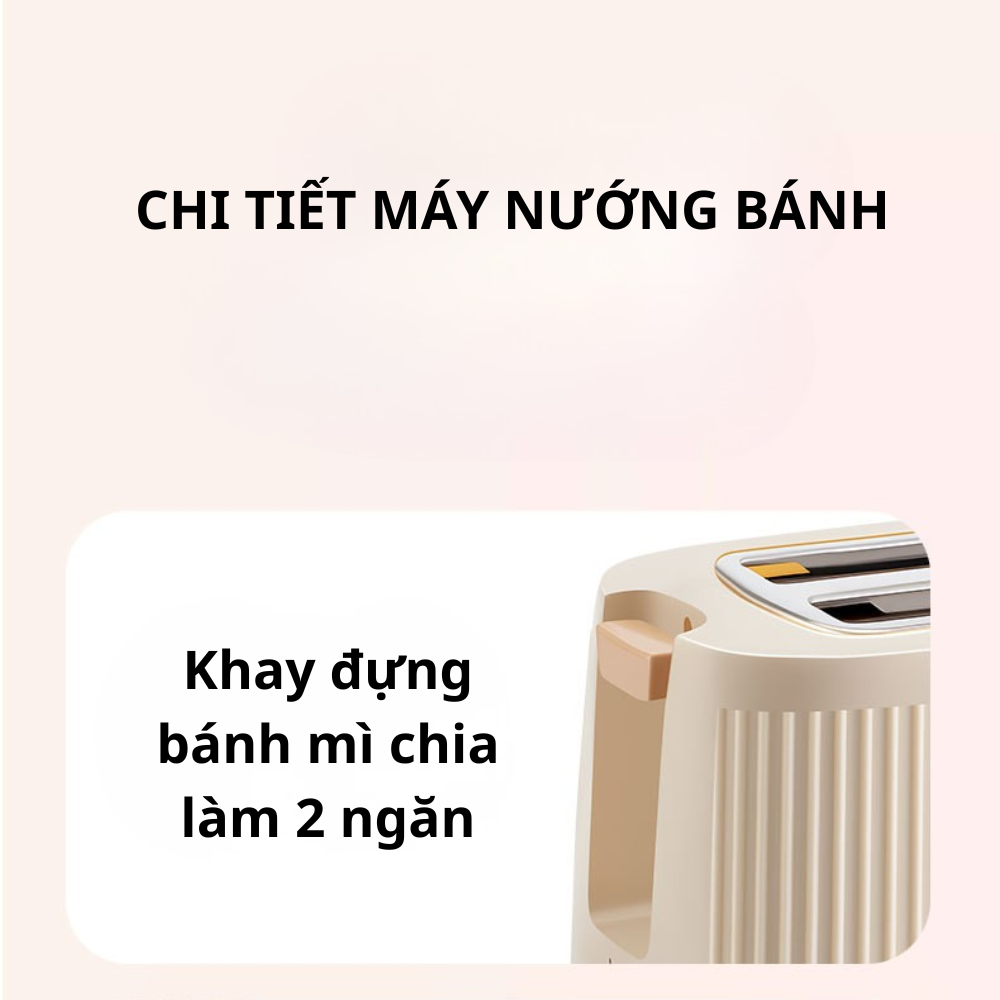 Máy nướng bánh mì tự nảy bánh công suất cao 750W Lumabella LB-58068, nướng bánh sandwich ăn sáng tiện dụng - DELIYA HÀNG CHÍNH HÃNG