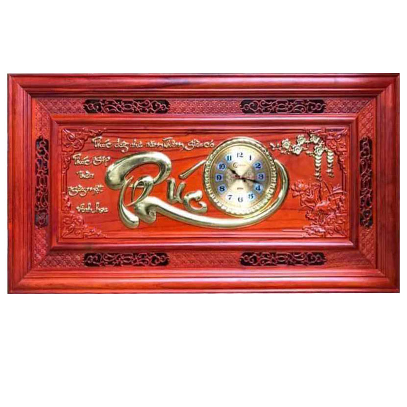 Tranh Đồng Hồ Chữ Phúc Thư Pháp 67 x 127