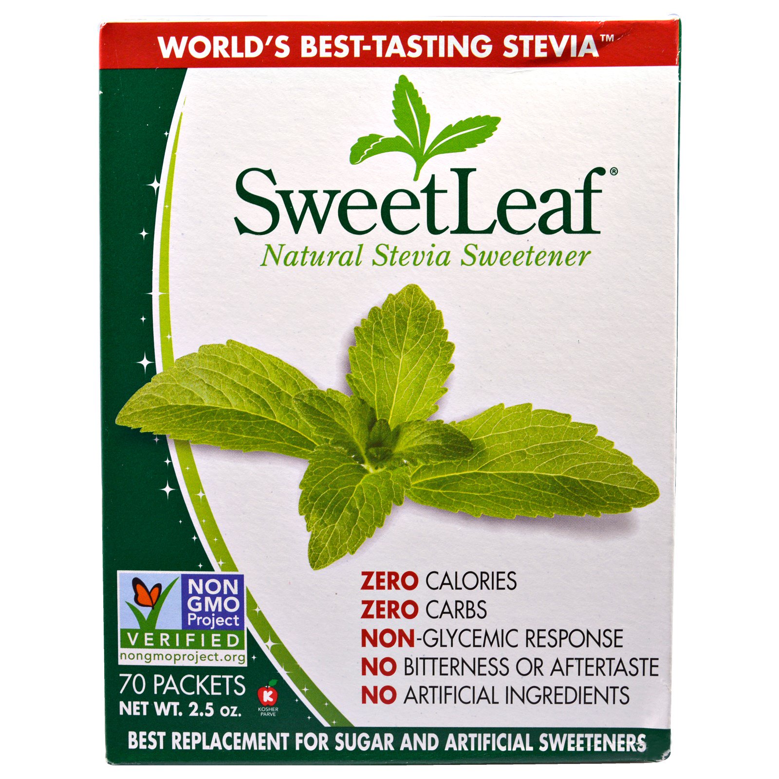 Đường ăn kiêng cỏ ngọt 70 gói - Sweetleaf stevia sweetener tự nhiên