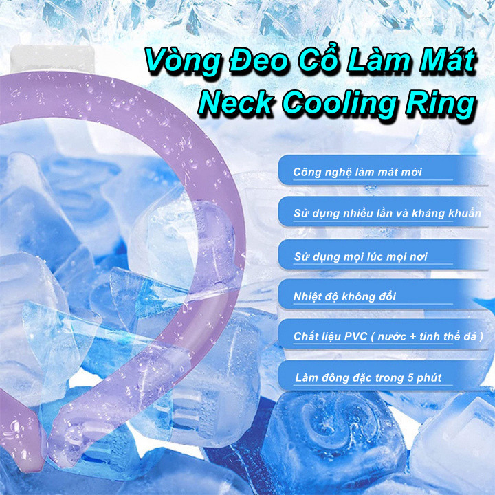 Vòng Đeo Cổ Neck Cooling Ring Làm Mát Giải Nhiệt Sảng Khoái Những Ngày Hè - Home and Garden