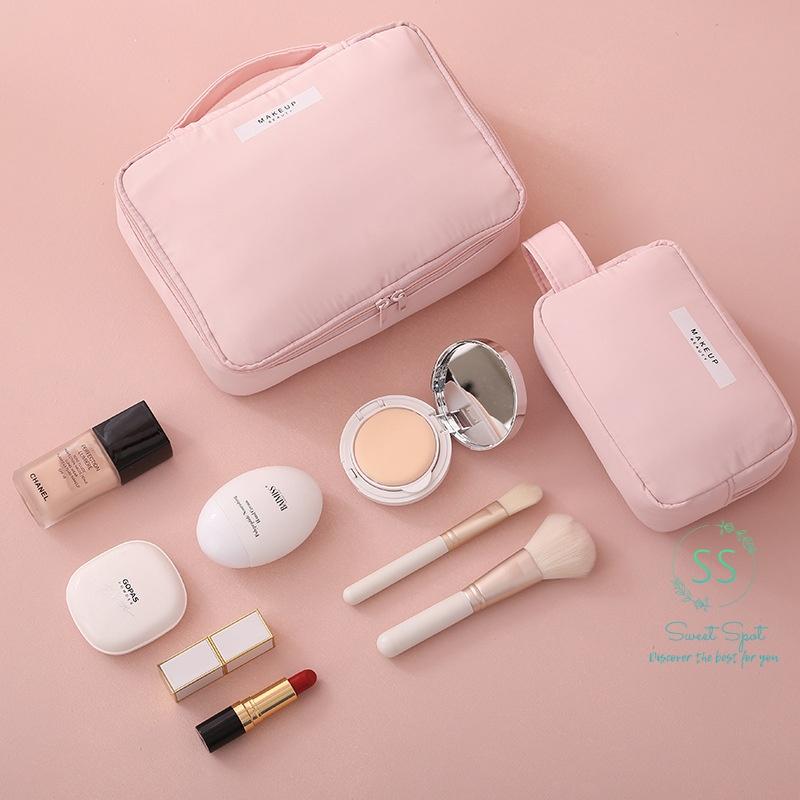 Túi đựng mỹ phẩm, túi trang điểm Hàn Quốc màu pastel dễ thương