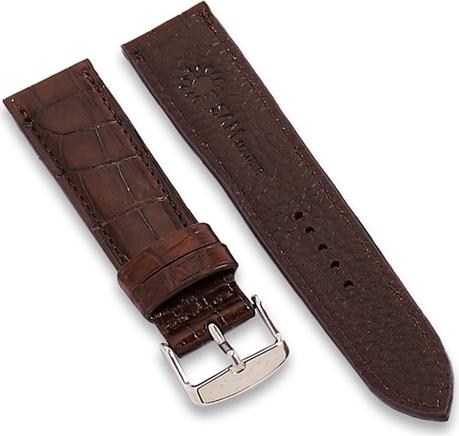 Dây đồng hồ SAM Leather SAM003ASN - Dây da đồng hồ Apple Watch 38/40 – 42/44, dây đồng hồ da cá sấu Size 20mm/22mm, Dây đeo đồng hồ phù hợp các loại ( Swatch, Apple 1,2,3,4,5, Iwatch và đồng hồ cổ điển )