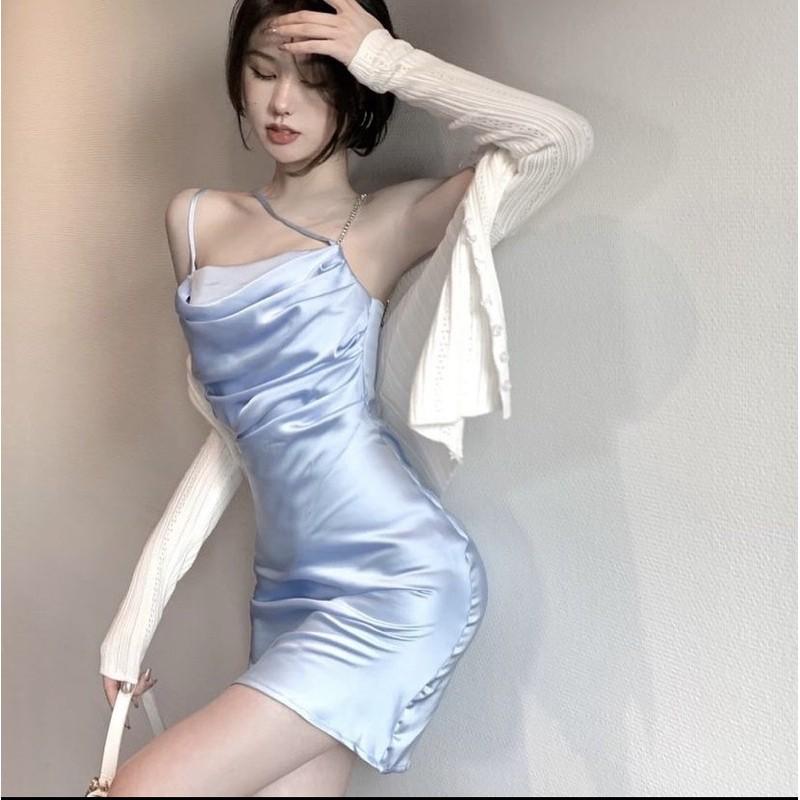 ĐẦM DÂY CHÉO ĐÍNH HẠT CỰC XINH