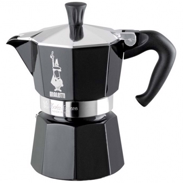 Bình Pha Cà Phê Bialetti - Mokka 3 Cup 0004952 - Màu Đen