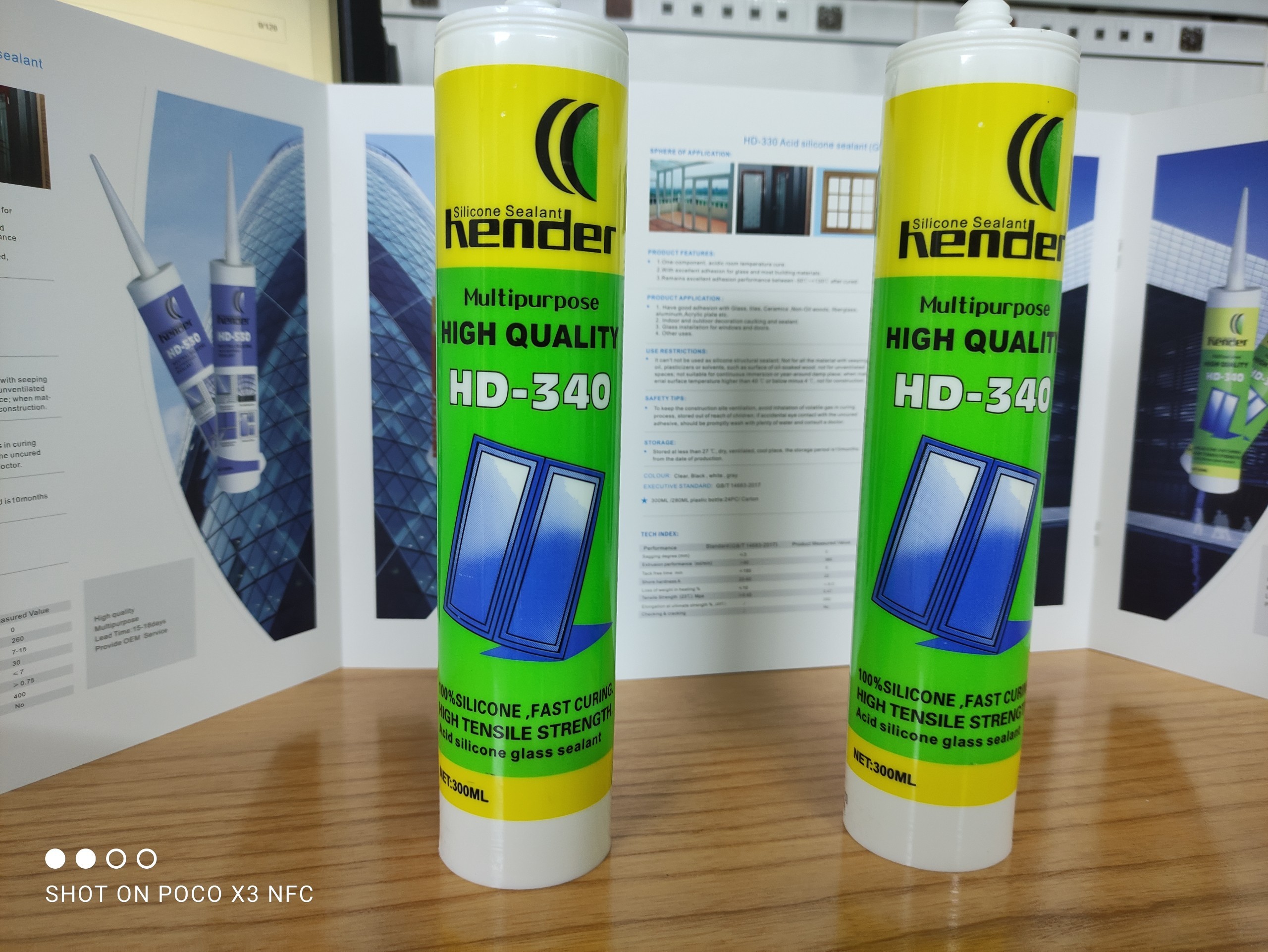 Hender - Keo silicone dán nhôm - kính - đá và các bề mặt kim loại - HD-340