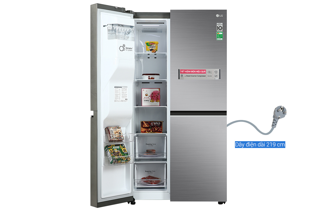 Tủ lạnh LG Inverter 635 Lít GR-D257JS Mới 2022 - Hàng chính hãng - Giao tại Hà Nội