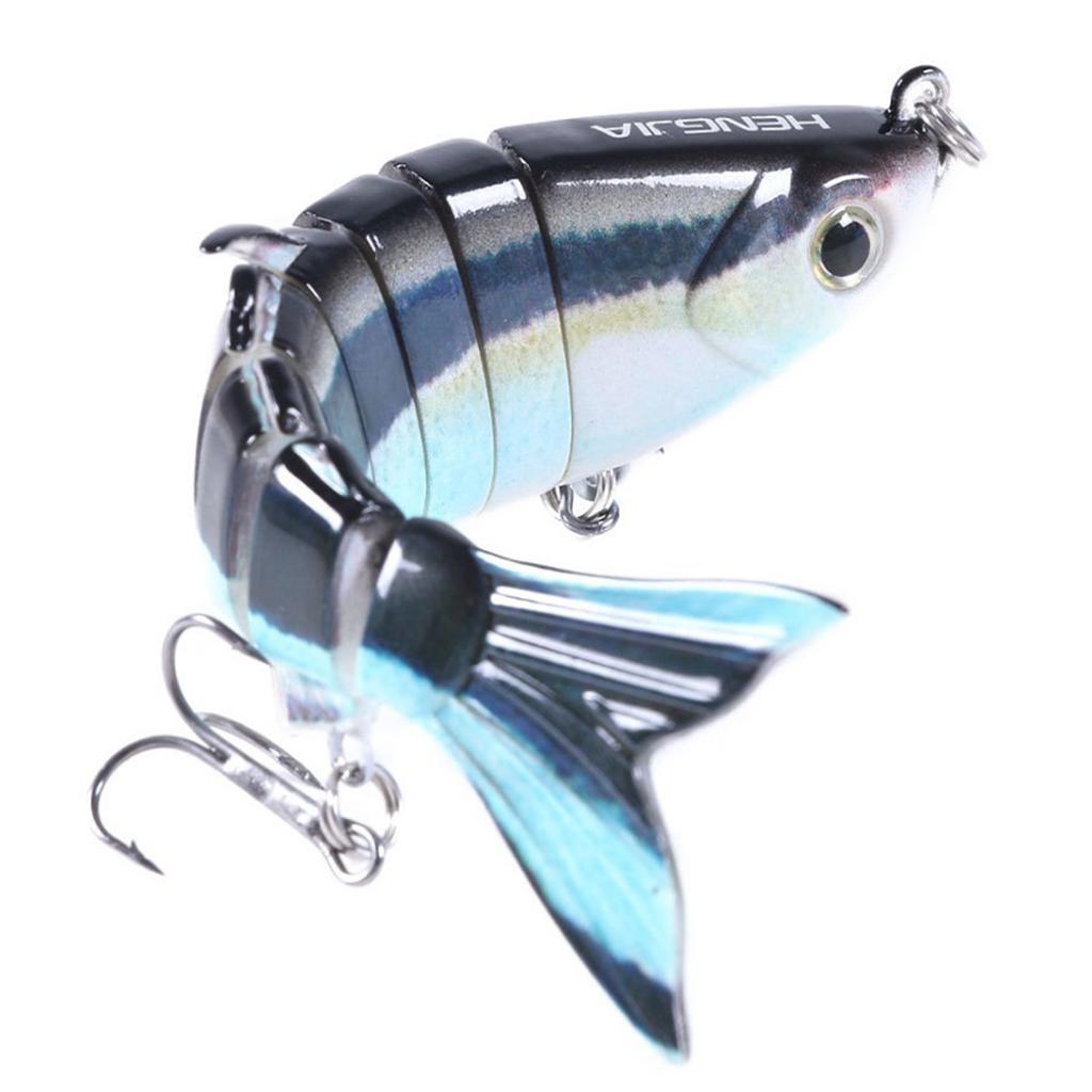 Multi Jointed Fishing Lure Bionic Bait Swimbait Lifelike Eel Tackle Blue