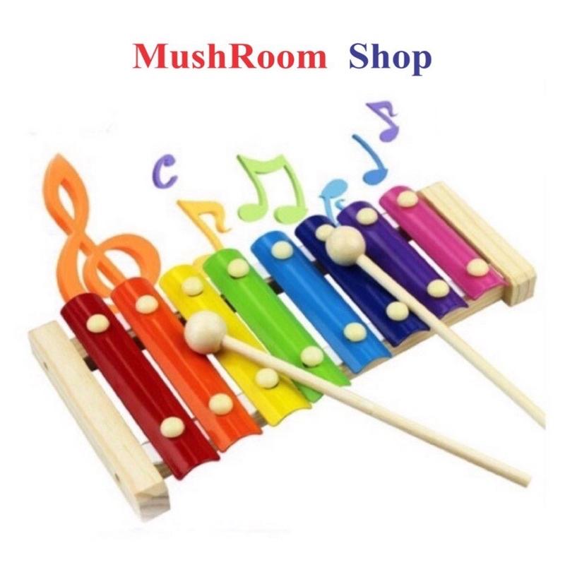 Đồ Chơi Đàn Xylophone 8 Thanh Quãng Bằng Gỗ Dành Cho Bé