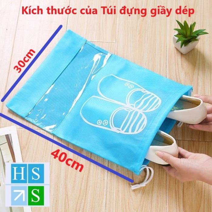 Túi đựng giày dép (40x30cm) đựng giầy đựng guốc chống nước chống bụi đựng đồ đi du lịch công tác - HS Shop Thủ Đức