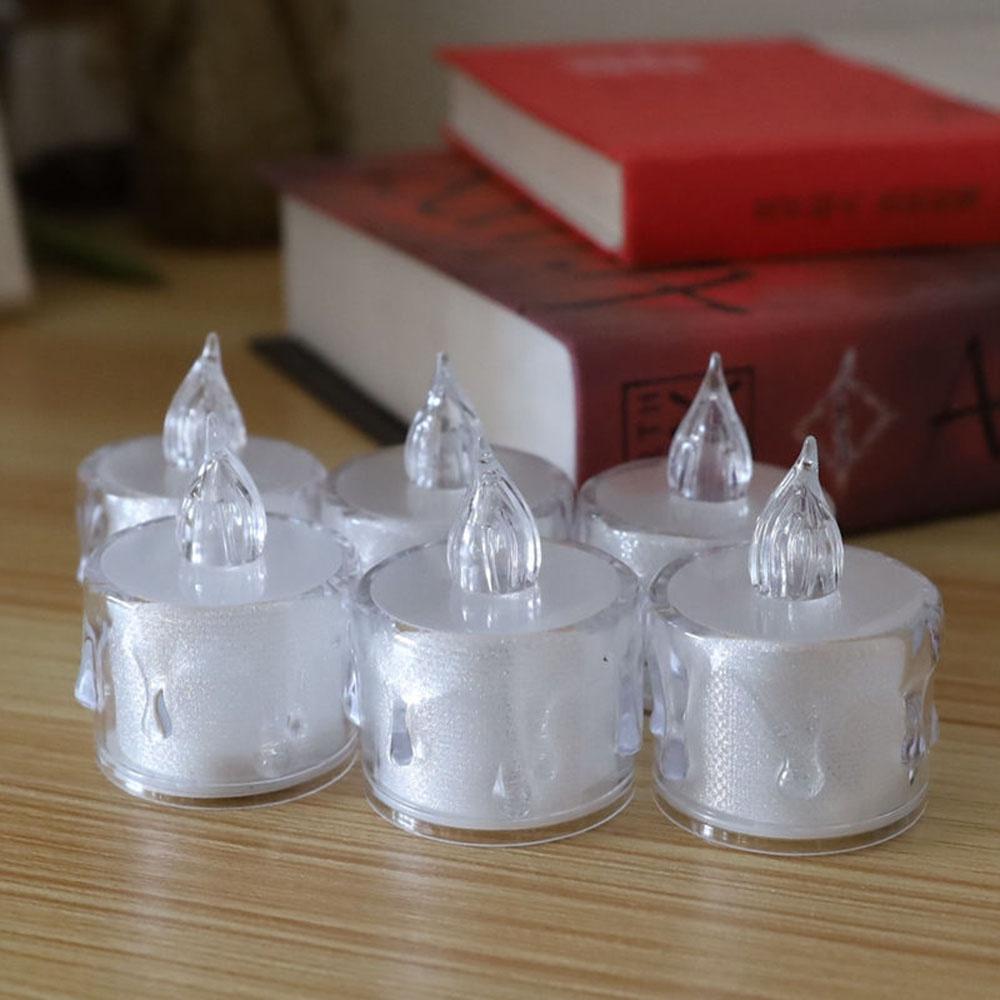 Đèn Led Hình Nến Trong Suốt Không Khói Dùng Trang Trí