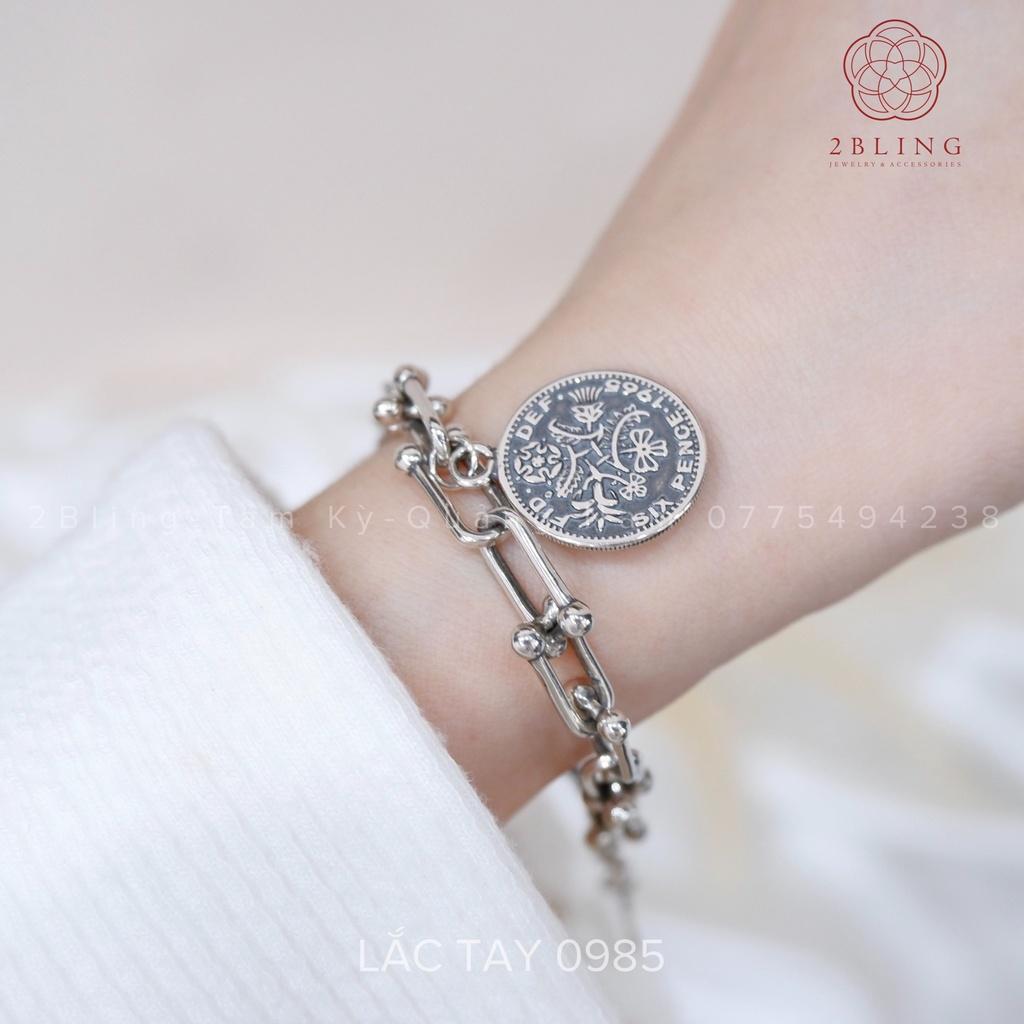 Lắc tay 2Bling thời trang mắt xích phong cách Hàn Quốc 0985