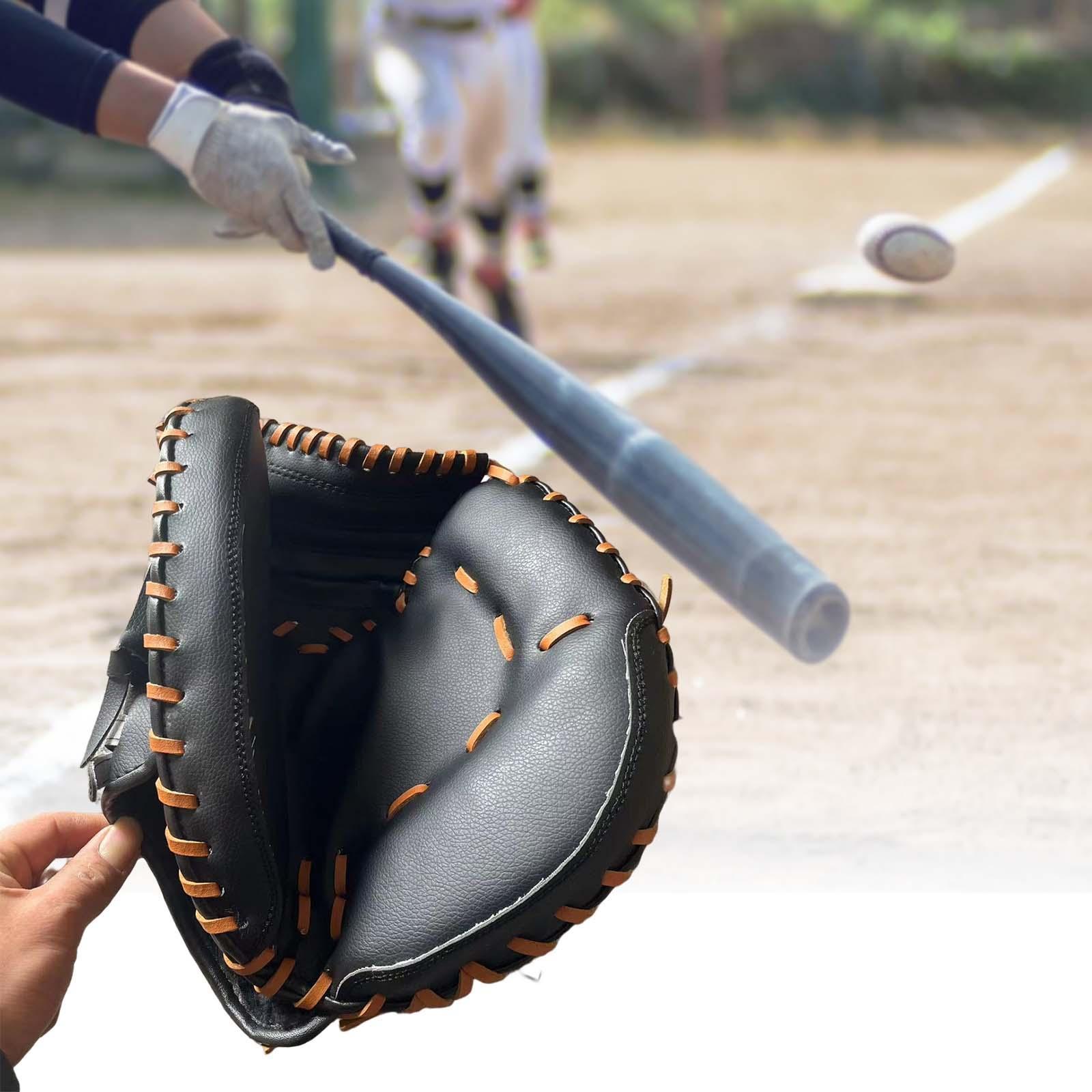 PU Leather Baseball Glove Infield Outfield Gloves Durable Catcher Baseball Softball Fielding Glove Sports Batting Gloves for Youth Adult Training