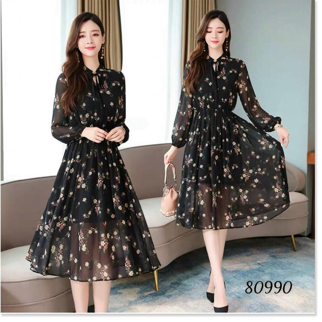 ĐẦM VOAN LỤA HOA DỰ TIỆC DÀNH CHO CÁC QUÝ CÔ KHANH AN STORE