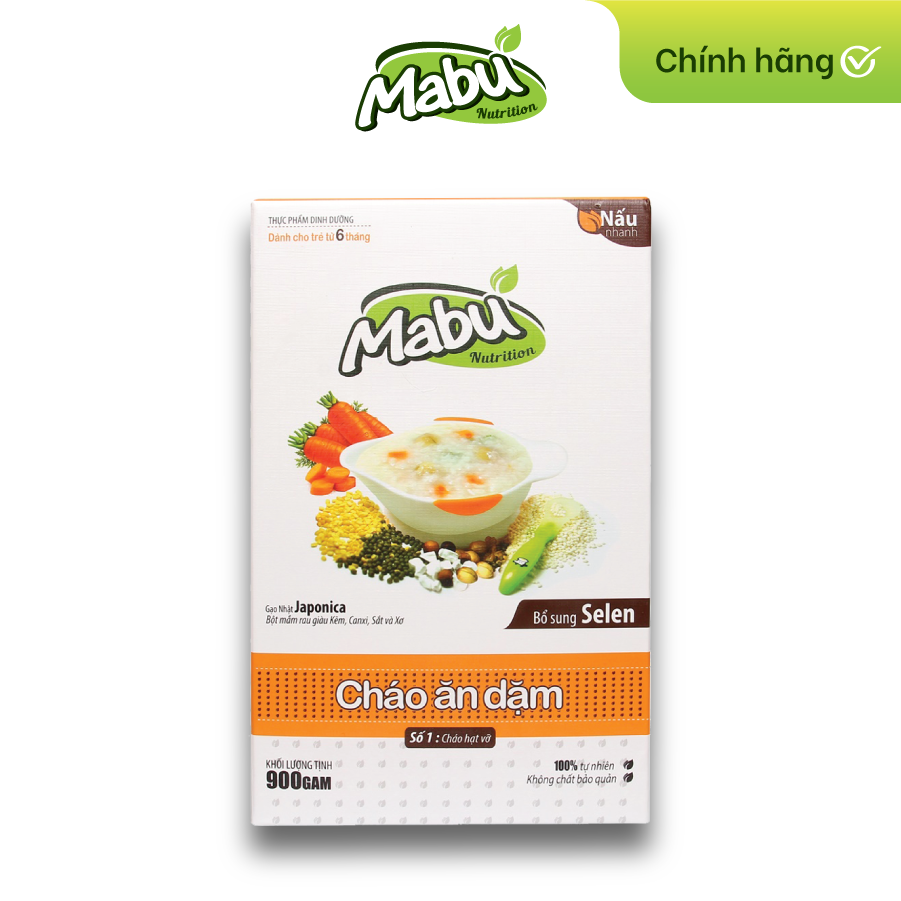 Cháo Ăn Dặm Mabu Hạt Vỡ (900g)