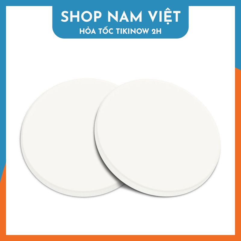 Lót Ly Ceramic Trắng Trơn, Đế Lót Cốc Gốm Sứ Siêu Thấm Hút, Thích Hợp Trang Trí DIY - Chính Hãng NAVIVU