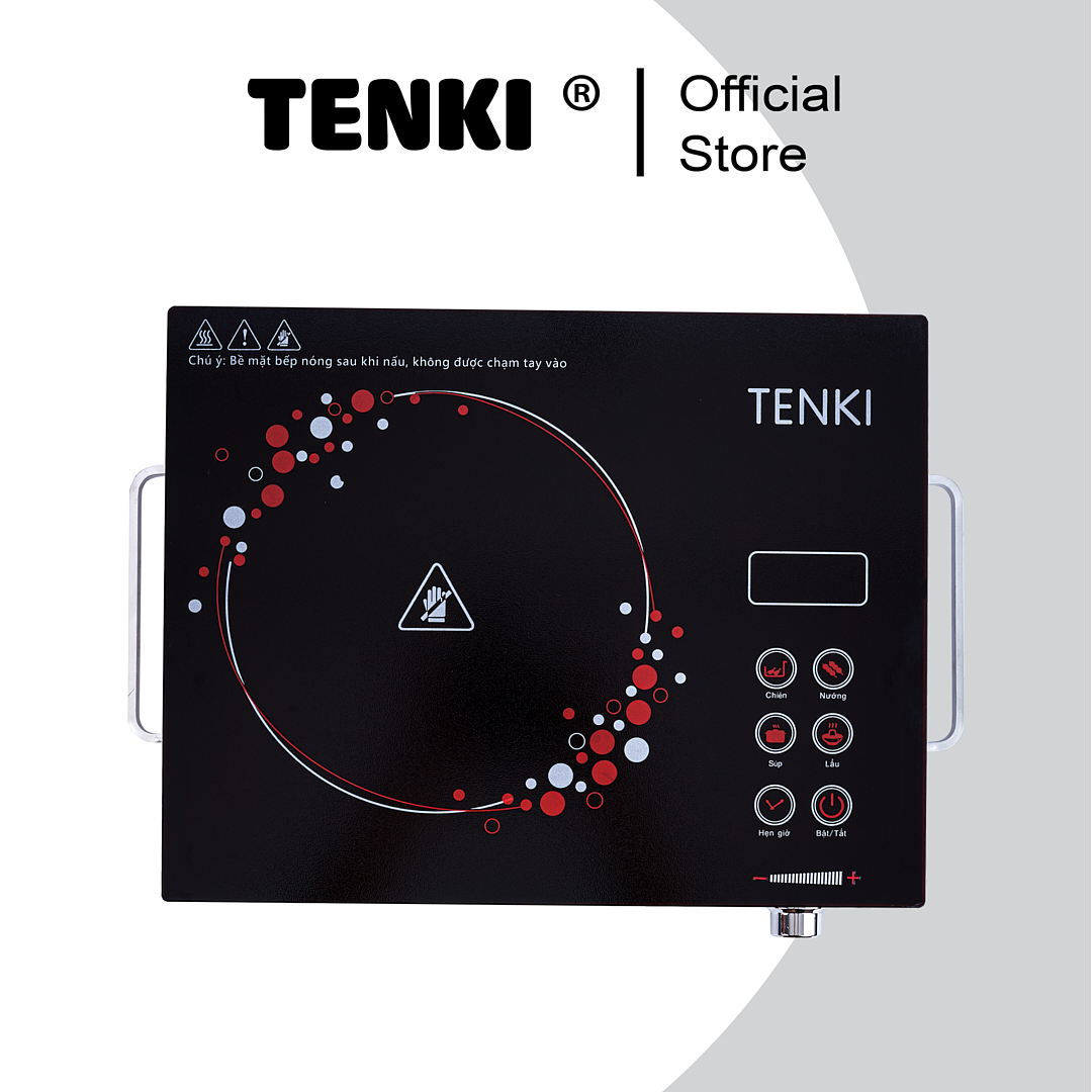 Bếp Hồng Ngoại Cảm Ứng TENKI TI8008 Sử Dụng Được Tất Cả Các Loại Nồi Mặt Kính Ceramic Siêu Bền - Hàng chính hãng