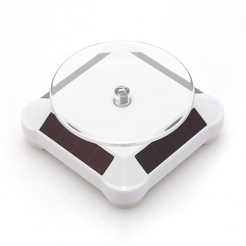 Bàn Xoay Sản Phẩm Mini 360 Độ Đường Kính 9cm - Dùng Pin - Trưng Bày Trang Sức, Đồng Hồ, Đồ Phong Thủy