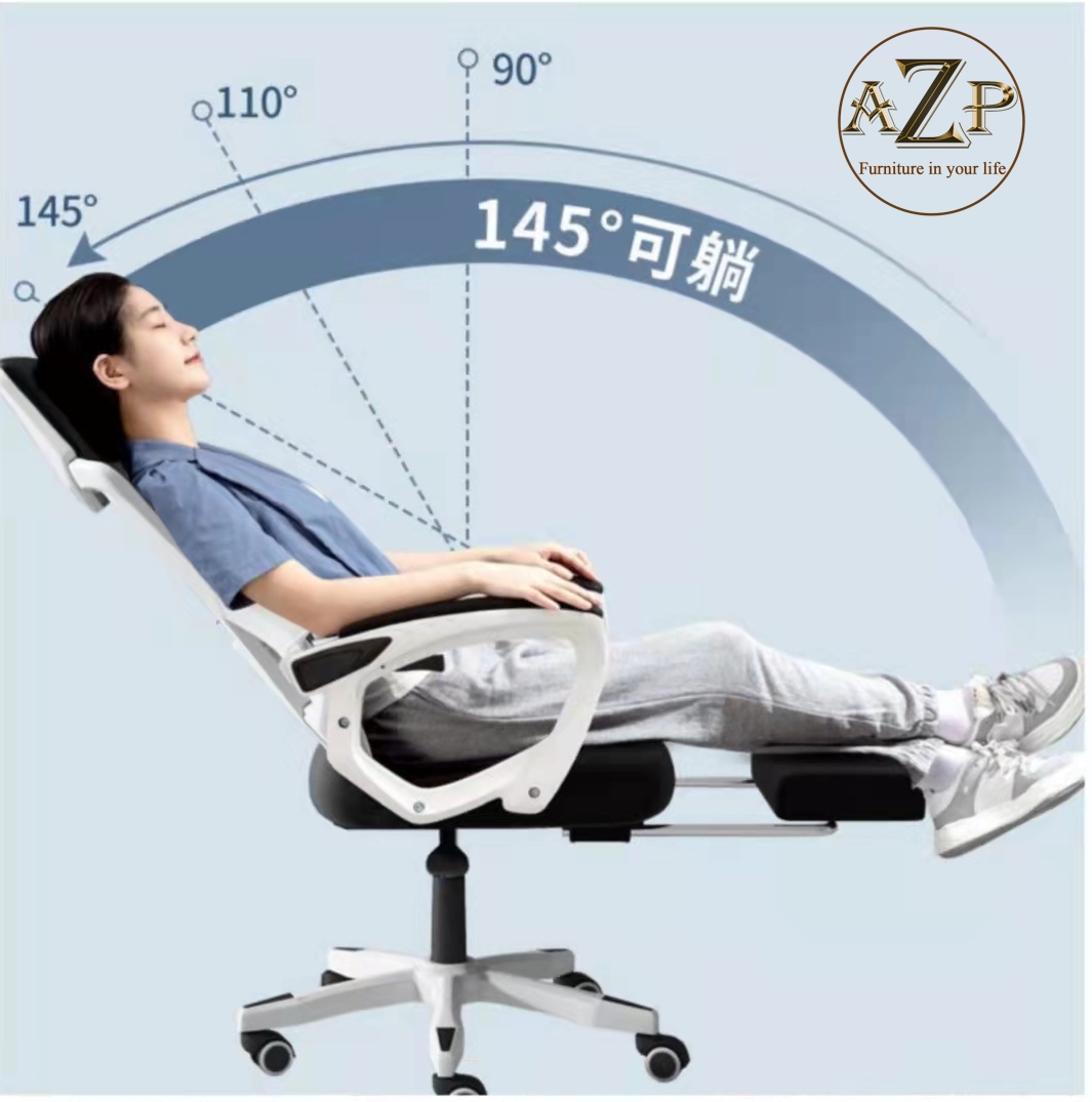 Ghế Văn Phòng Hỗ Trợ Cột Sống Lưng, Có Ngả Lưng &amp; Top thiết kế chuẩn Ergonomic AZP-9908