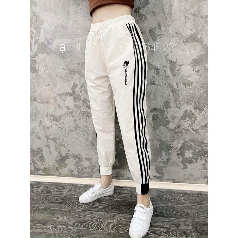 Quần Gió jogger Thêu micky BO GẤU/ Hàng đẹp/ Quần thể thao đẹp