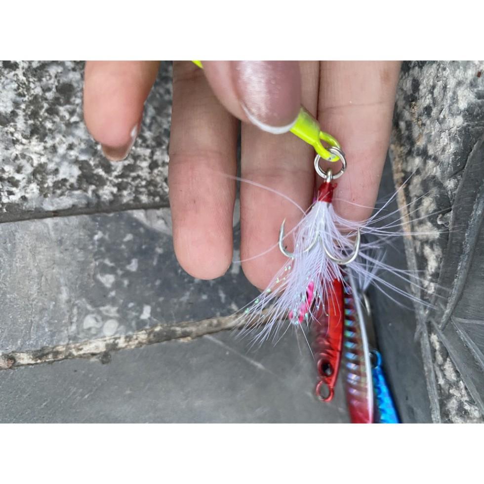 Mồi Câu Lure Jigging Nặng 7g_10g_15g_20g lure chẽm,nhồng,hồng,măng,vược