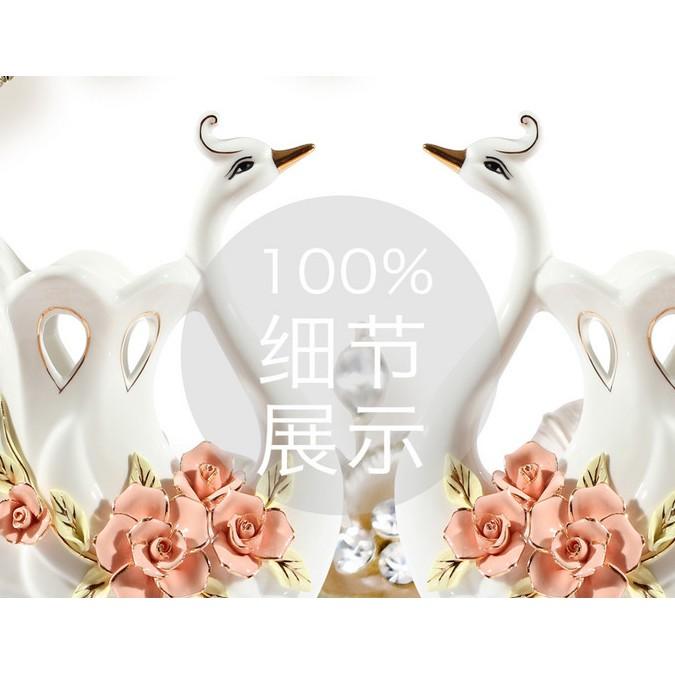 Tranh dán tường 3D Đôi Thiên Nga Hạnh Phúc Giản Đơn MS1076700