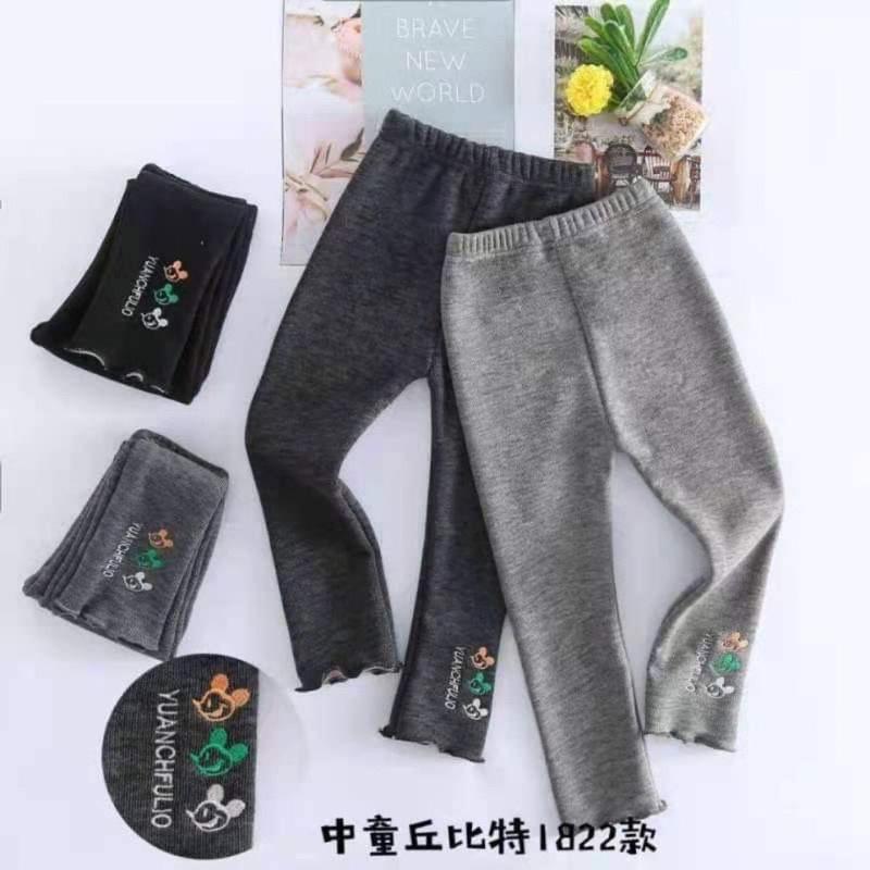 {15-20kg} Quần dài legging lót lông nhung bé gái (Hàng Quảng Châu) - M599