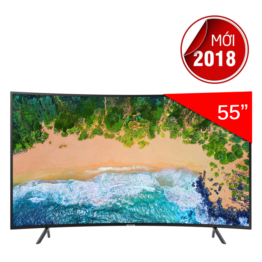 Smart Tivi Màn Hình Cong Samsung 55 inch UHD 4K UA55NU7300KXXV - Hàng Chính Hãng