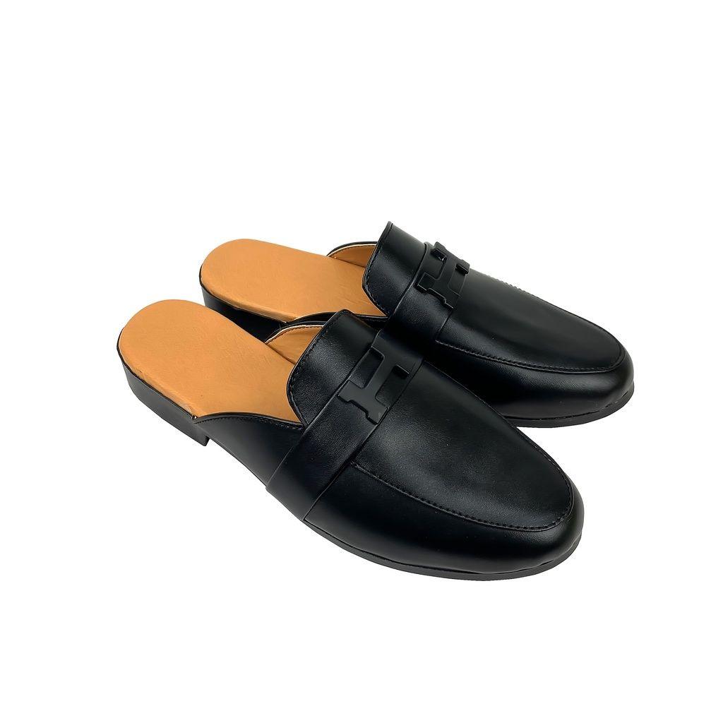 Giày sục nam, sục nam chữ H Da Pu - Mã GSN15