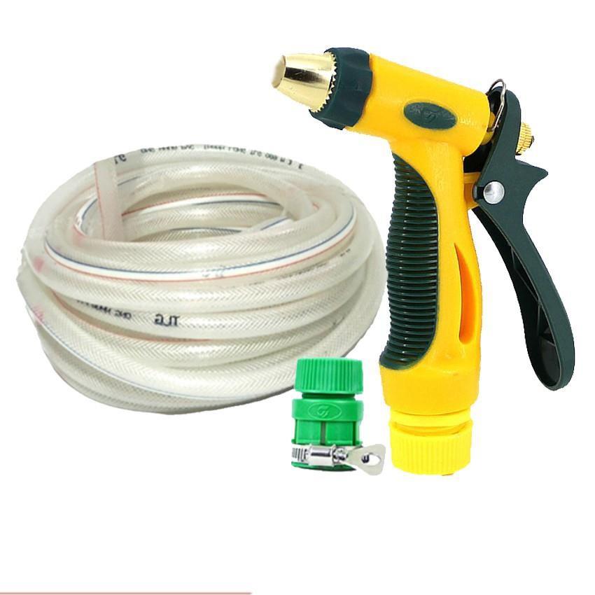 Bộ dây vòi xịt nước rửa xe,tưới cây tăng áp 3 lần 15M 206317