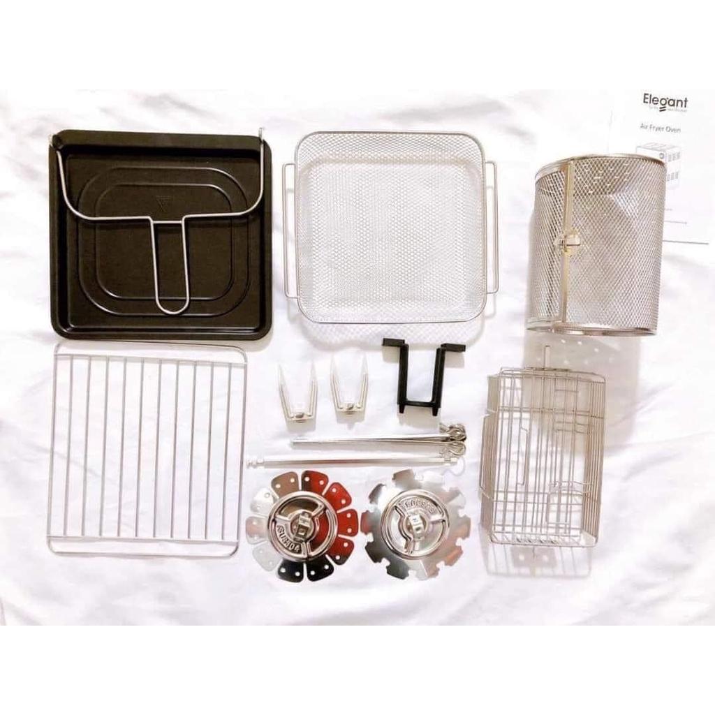 Nồi Chiên Không Dầu ELEGANT AF529T, Dung Tích 14L, Công Suất 1600W, 8 Chế Độ, Nhập Đức, BH 12 Tháng