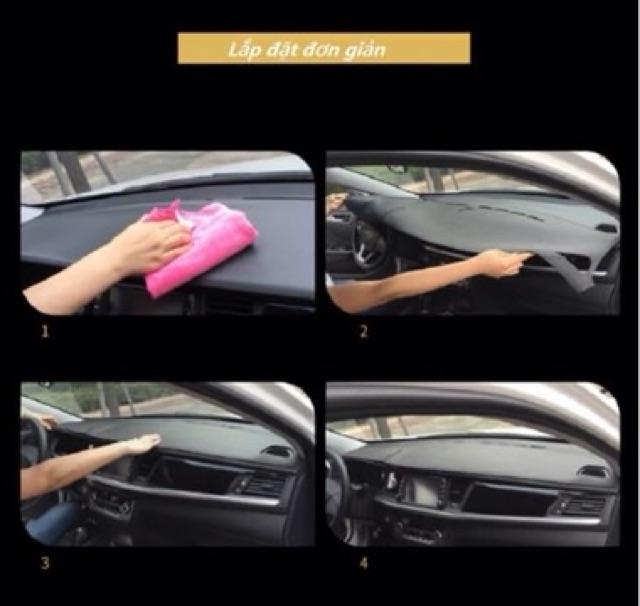 Thảm taplo dành cho da vân cacbon dòng xe mitsubishi xpander 2019 - Ví giá rẻ