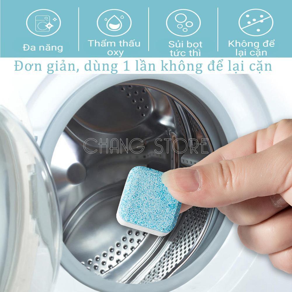 Hộp 12 viên tẩy vệ sinh lồng máy giặt diệt khuẩn, khử mùi, tẩy chất cặn hiệu quả