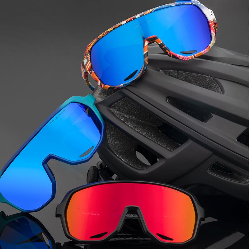 KAPVOE Xe Đạp Kính Đi Xe Đạp Người Phụ Nữ Thể Thao Ngoài Trời Câu Cá Xe Đạp MTB Kính Mát Đi Xe Đạp Runing Kính Đi Xe Đạp Color: PGXC-KE-X63-08 Lenses Color: 2 Lens