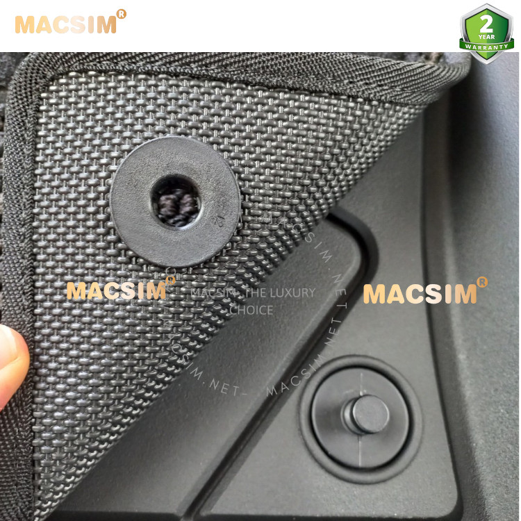 Hình ảnh Thảm lót sàn 2 lớp xe ô tô Volvo XC60 2018- 2022 Nhãn hiệu Macsim 3W chất liệu nhựa TPE đúc khuôn cao cấp - màu đen