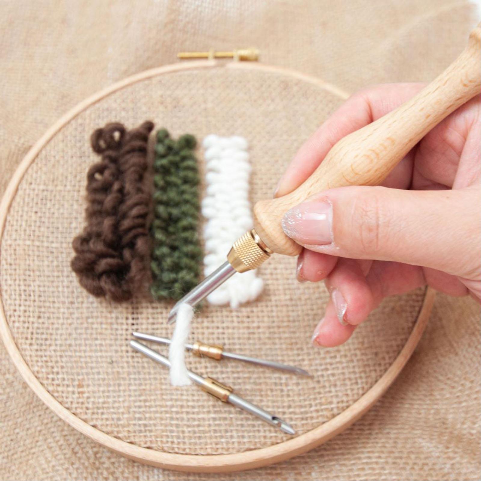 Punch Set Embroidery Punch Pen Punch Tool for 5 mm 3.5 mm Yarn